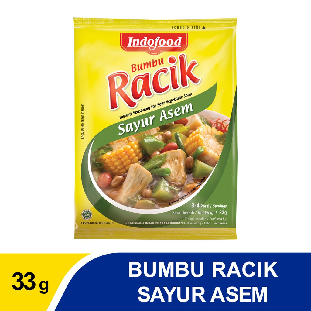 · didihkam air bersama asem jawa sampai kulit asem jawanya pecah. Jual 1 Pc Bumbu Racik Indofood Sayur Asem Indonesia Shopee Indonesia