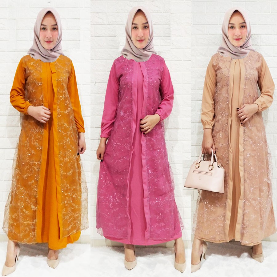 Model baju kain jaguar atau tepatnya motif dan pola yang ada tercipta dari variasi anyaman benang lusi dan pakan yang kompleks dari alat . Gamis Jaguar Harga Terbaik Dress Muslim Fashion Muslim September 2021 Shopee Indonesia