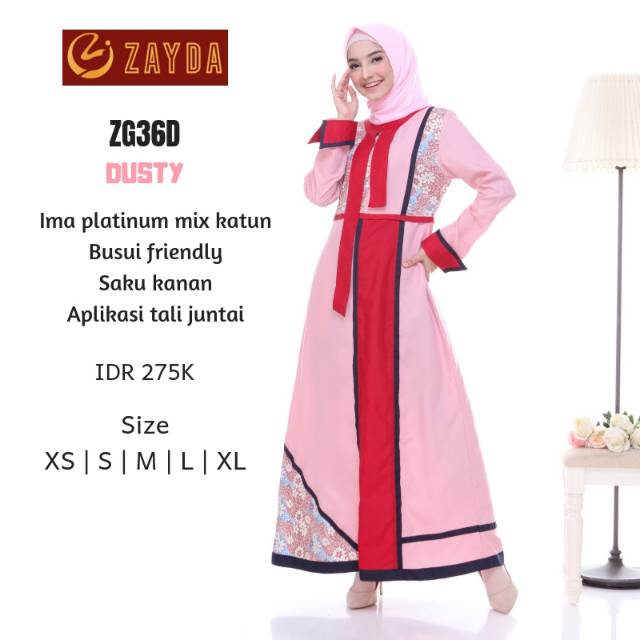 Gamis Zayda Zg36d Shopee Indonesia