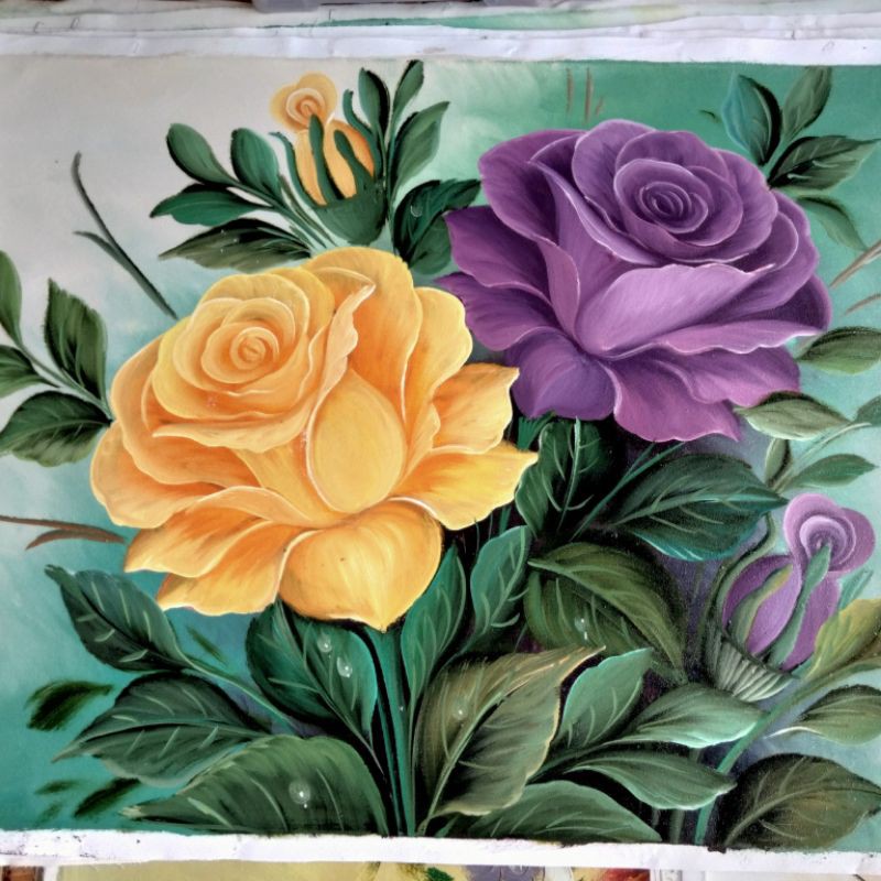 10 bunga mawar pink asli 50 gambar bunga mawar tercantik di dunia warna putih ungu download buket bunga maw red flower photos rose flower photos red roses. Jual Lukisan Bunga Mawar Plus Bingkai Lukisan Kanvas Murah Hiasan Dinding Dekorasi Rumah Pajangan Indonesia Shopee Indonesia