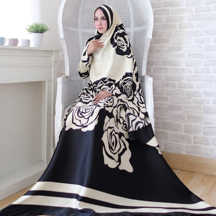 Gamis Syari Laura Tulip Flower Daun Dahlia Mapel Maple Lemon Lime