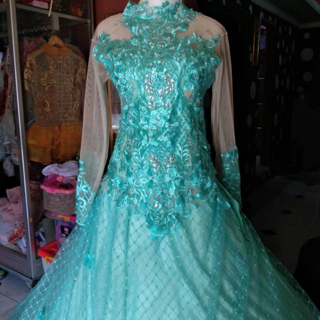 Baju Pengantin Warna Turquoise / Viral Pria Nikahi Gadis Tetangga Rumah Bersebelahan Tak Pernah Terpikirkan Mimpi Pun Tidak Tribuntrends Com
