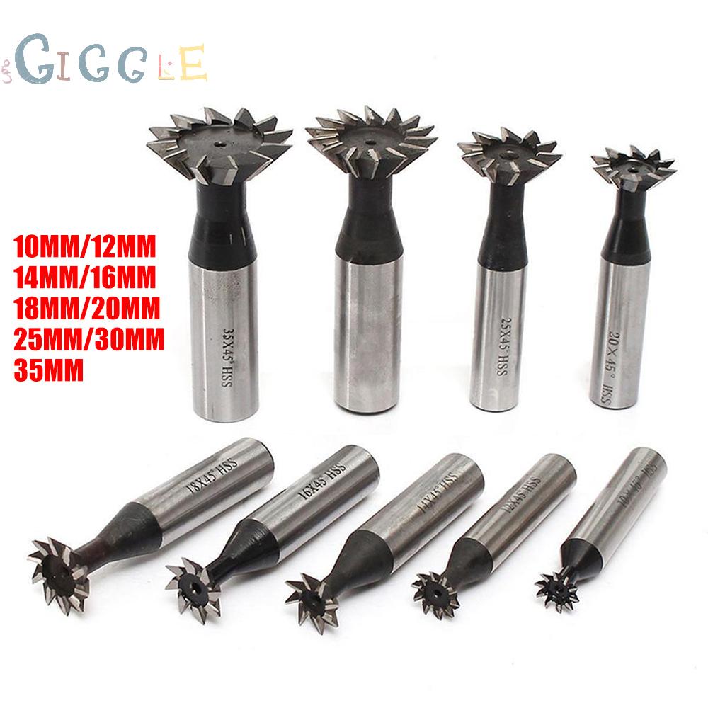 Set Mata Bor Milling Cutter 10-35mm Bahan Hss Warna Silver 45 Derajat |  Shopee Indonesia