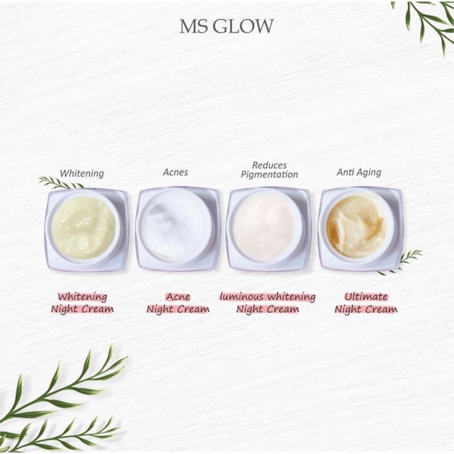 Paket acne series untuk kulit berjerawat, berminyak, bruntusan dan bekas jerawat, original produk 100% isi paket terdiri dari : Download Manfaat Cream Malam Ms Glow Ultimate Gif - Ms