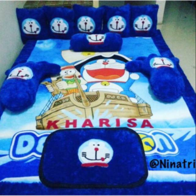 26 09 2019 karpet lantai gambar doraemon konveksi karpet karakter murah gambar . Jual Karpet Karakter Bulu Rasfur Murah Motif Doraemon Biru Uk 150x200 Indonesia Shopee Indonesia