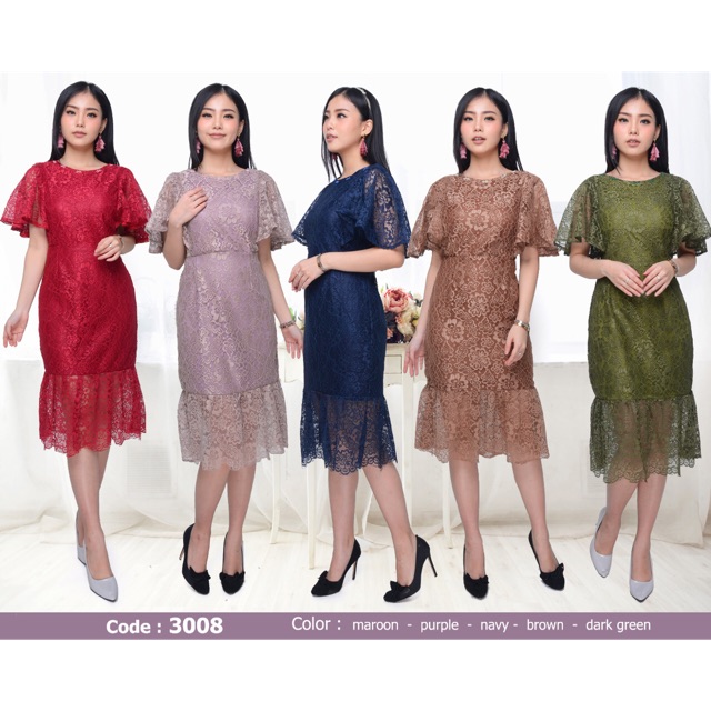 Kalila blouse katun bordir baju atasan wanita terbaru blus bluse cewek remaja blous murah lengan panjang putih motif bunga kancing busui model korea . Jual Dress Renda Brokat Lengan Kembang Gaun Formal Pakaian Wanita Murah Modis Kekinian Indonesia Shopee Indonesia