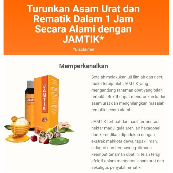 Jamtik Original Jamu Rematik Asam Urat Nyeri Sendi Shopee Indonesia