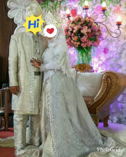 Temukan koleksi baju gamis dress gaun kebaya berbahan brokat untuk pengantin akad nikah perkawinan pemberkatan. Jual Baju Pengantin Sepasang Baju Akad Sepasang Shopee Indonesia