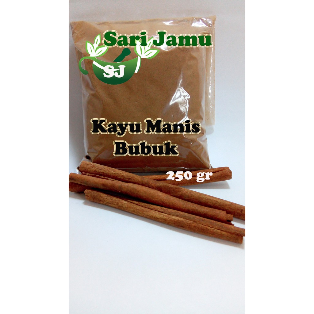 Jual Jamu Herbal Tradisional Kayu Manis Bubuk 250 gr asli untuk kolesterol  Indonesia|Shopee Indonesia
