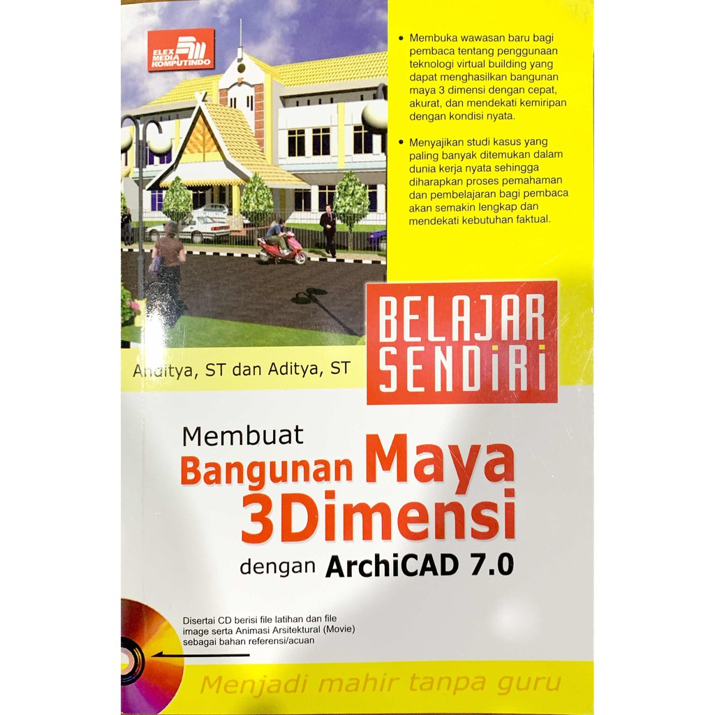 Kenyataan yang terjadi di perum perumnas bukit. Belajar Sendiri Membuat Bangunan Maya 3 Dimensi Dengan Archicad 7 0 Shopee Indonesia