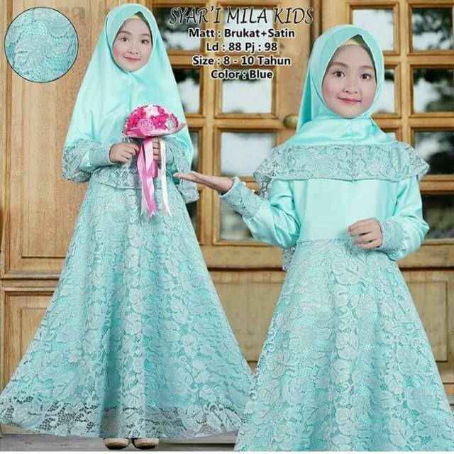 Baju Gamis Anak Syar I Plus Khimar Kode 100 Matt Mostcreep Mix