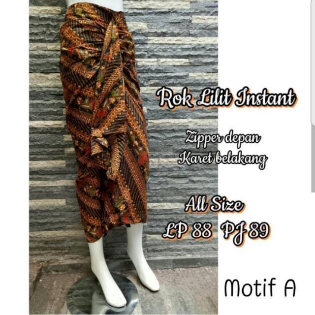 Kemeja couple rok lilit instan batik pria lengan panjang slimfit premium warna. Rok Lilit Batik Instan Shopee Indonesia