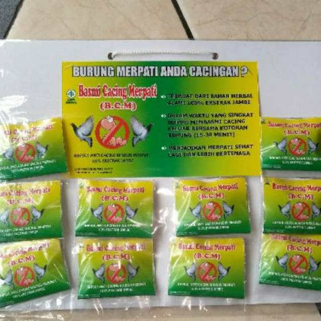 Daun pepaya mengandung papain yang ampuh membunuh cacing . Obat Cacing Merpati Bcm Shopee Indonesia