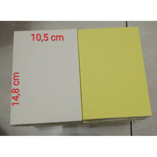 Kertas stiker HVS isi 100 lembar ukuran A6 (10,5 x 14,8)cm LINTEC | Shopee  Indonesia