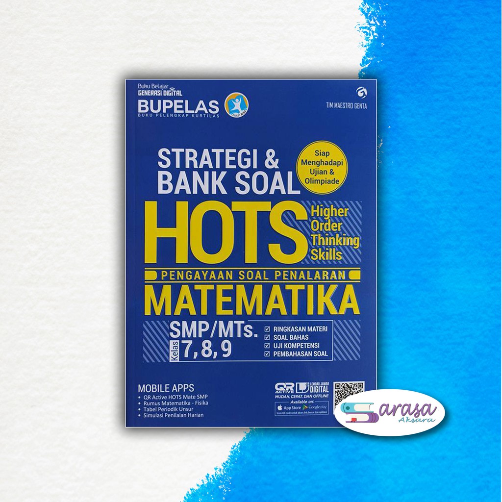 Tanda keduanya sama yaitu negatif, maka tanda hasil penjumlahan juga sama. Jual Buku Pelajaran Smp Buku Matematika Smp Strategi Bank Soal Hots Kelas 7 8 9 Indonesia Shopee Indonesia