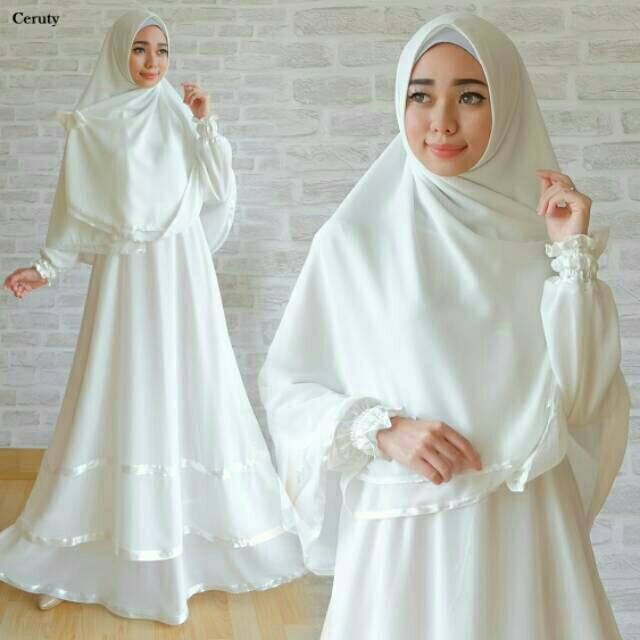 Set Gamis Ceruti Syari Gamis Ceruty Gamis Pesta Dress Gaun Pesta