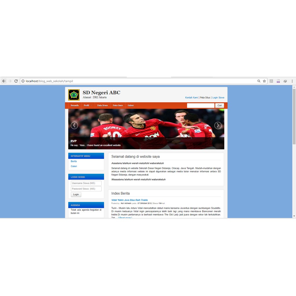 Sistem informasi sekolah dan portal akademik siswa. Aplikasi Website Sekolah Codeigniter Ubah Sesuai Keinginan Tugas Dvd Belajar Source Code Shopee Indonesia