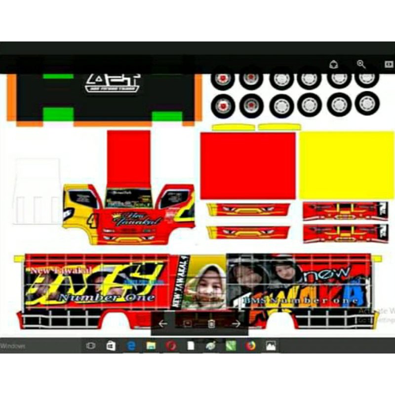 Hi bus mania and truck lovers! Lembaran Papercraft Truk Bms New Tawakal 4 P 20cm L 5 5cm T 10cm Shopee Indonesia