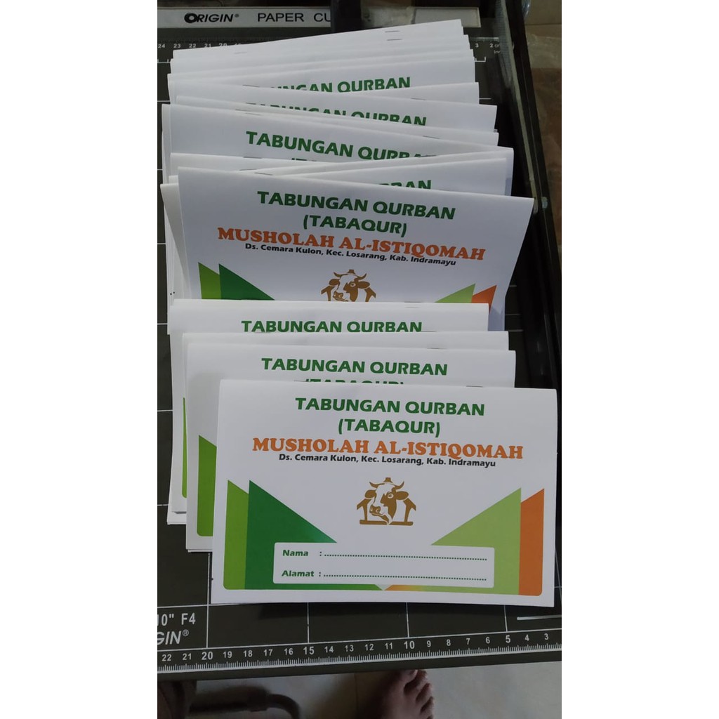 Kami dari panitia qurban dqm 1435 . Paket 1 Kg Isi 54 Buku Buku Tabungan Qurban Kurban Custom Isi 5 Lembar 20 Halaman Shopee Indonesia