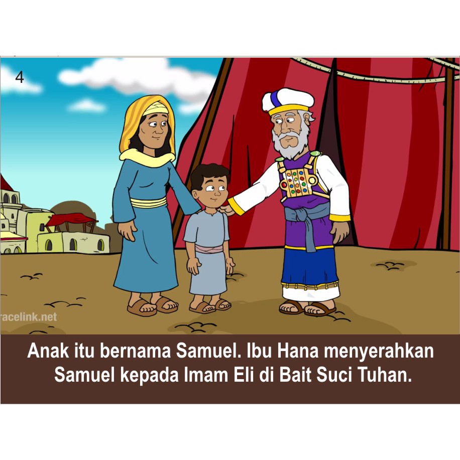 SAMUEL MENDENGAR SUARA TUHAN- buku komik cerita alkitab anak Sekolah Minggu  | Shopee Indonesia