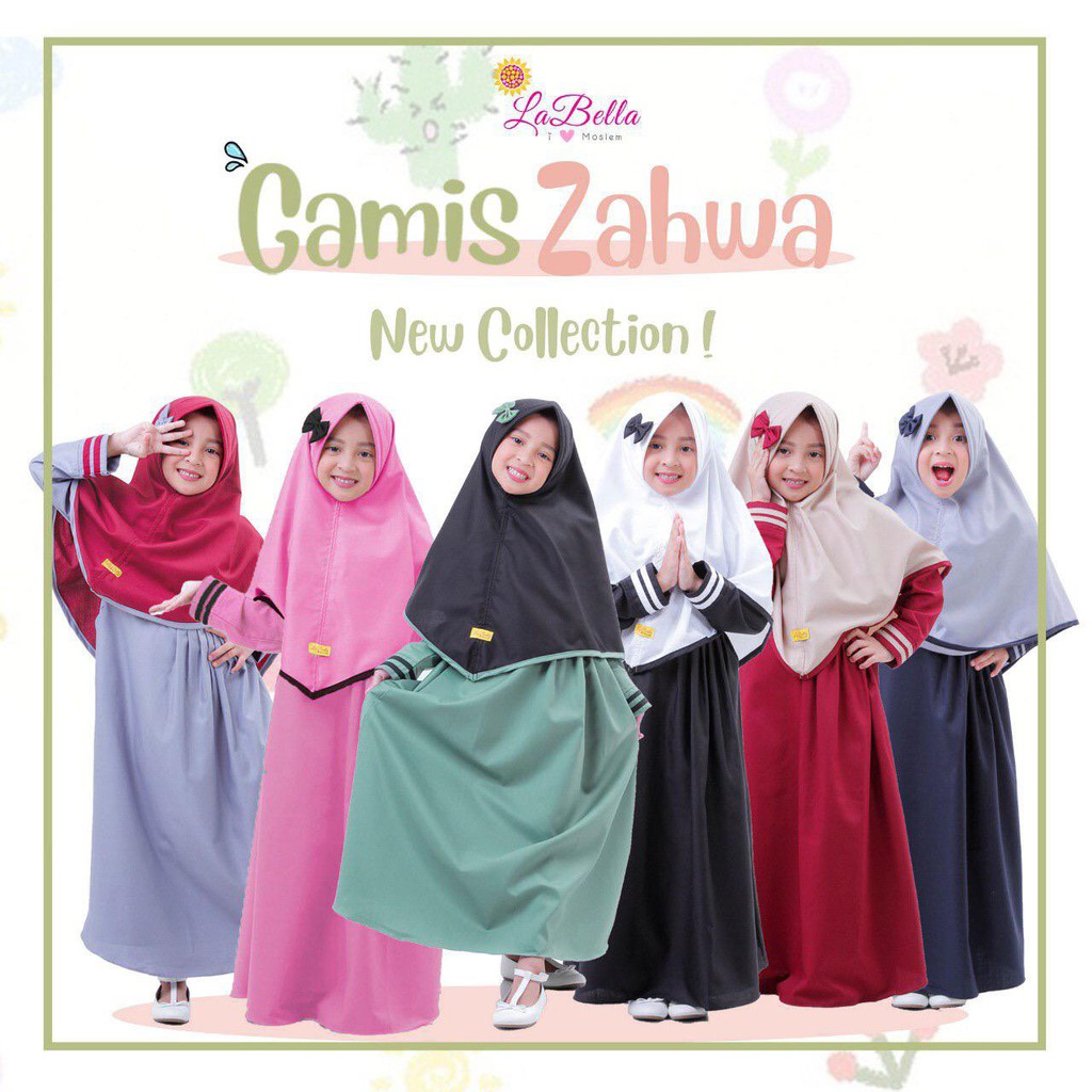Gamis Anak Terbaru Labella Original Baju Muslim Anak Syari