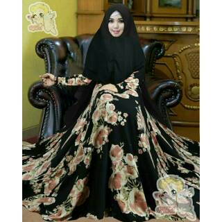 Gamis Syari Renata Black Renata Syari Premium Gamis Monalisa