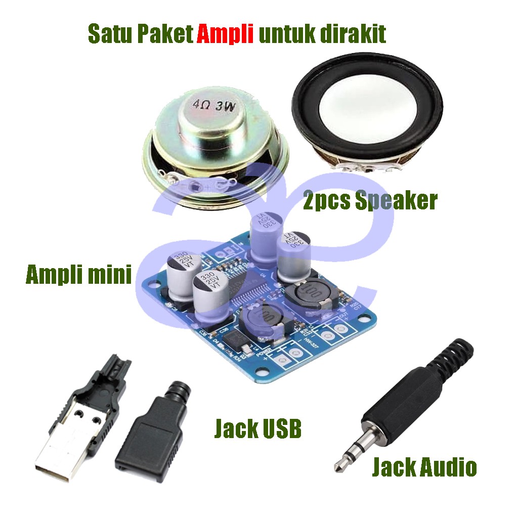 Satu paket amplifier mini, Bahan praktek merakit amplifier. | Shopee  Indonesia