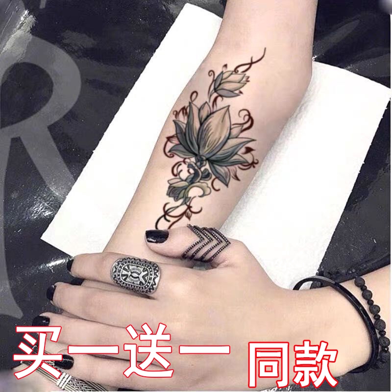 Stiker Tato Keren Bermain Dunia Pria Dan Wanita Tahan Air Tahan Lama Lengan Mawar Ins Angin Stiker B Shopee Indonesia