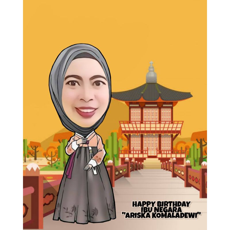 Kumpulan gambar karikatur keren, lucu, mudah digambar, terbaru, terbaik, perempuan, laki laki, wajah, berwarna, hitam putih, dll. Karikatur Hadiah Murah Edit Foto Desain Kartun Lucu Karikatur Kado Ultah Pajangan Hiasan Lucu Murah Shopee Indonesia
