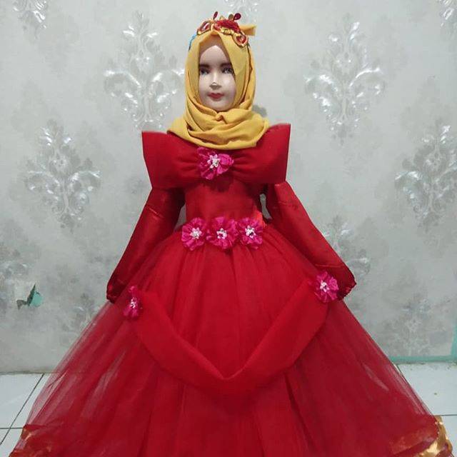 Gaun Pesta Anak Muslimah Shopee Indonesia