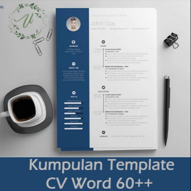 Template Cv Lamaran Kerja Format Word Shopee Indonesia