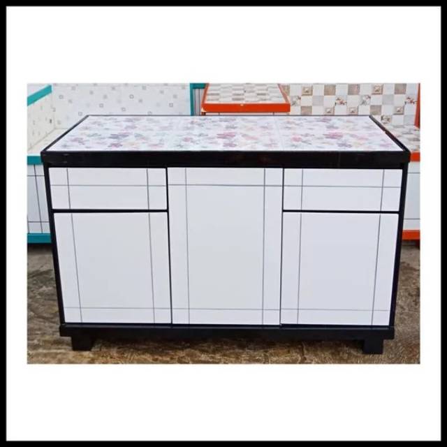 Lemari dapur - meja kompor kayu - meja kompur minimalis - lemari piring - rak  piring | Shopee Indonesia