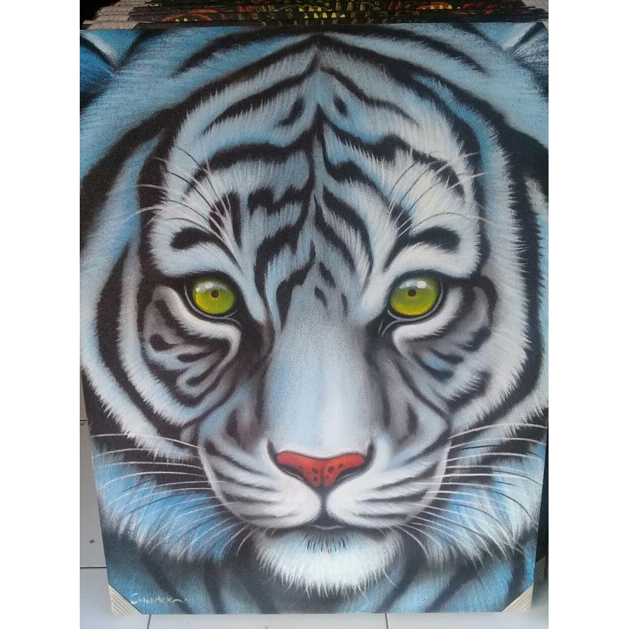 Jual Buruan Beli] Lukisan Kepala Harimau Putih Dan Harga Promo Indonesia|Shopee Indonesia 915_X_915_jpg