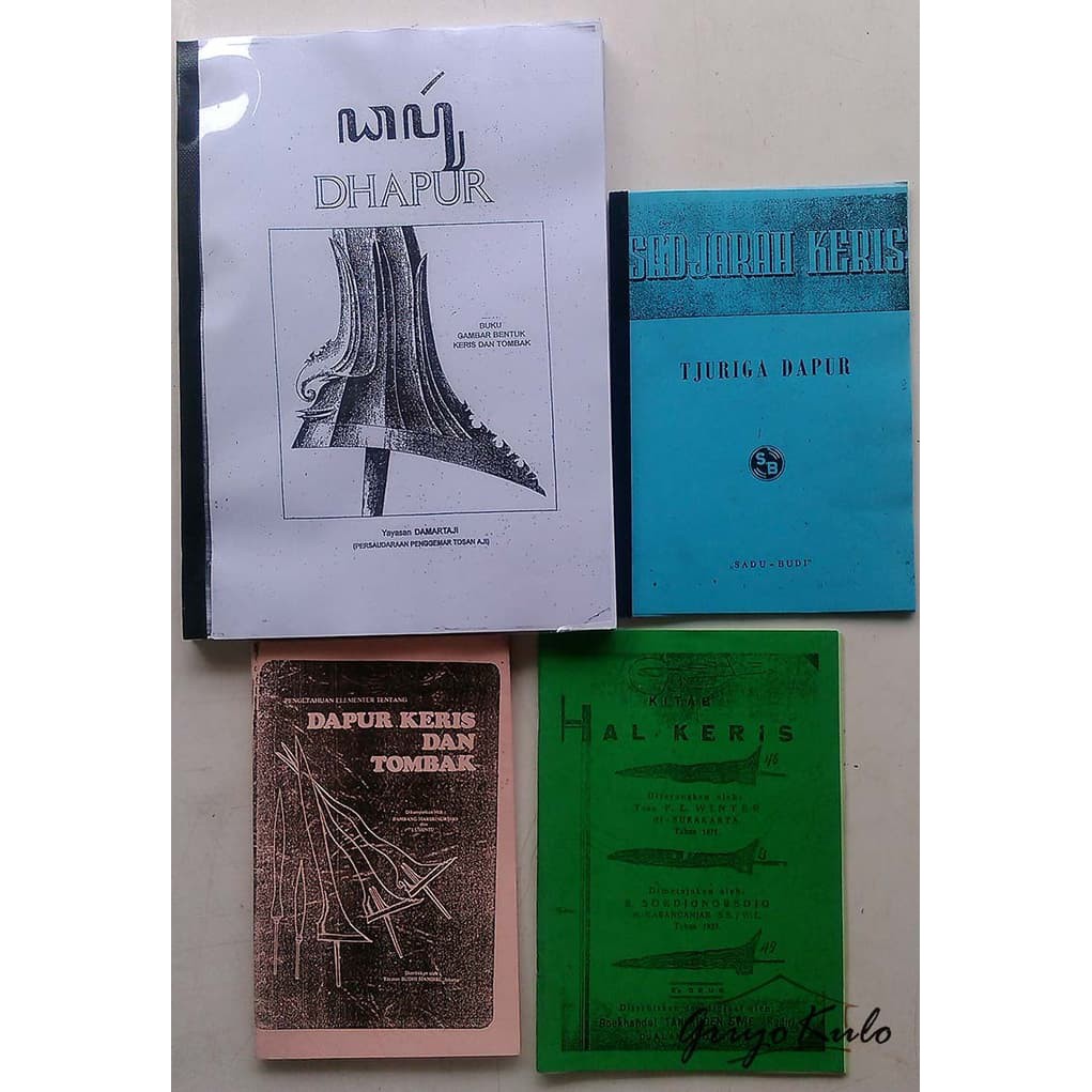 Buku lama yang sayang untuk dilewatkan begitu saja. Paket Buku Dhapur Keris 3 Bonus 1 Shopee Indonesia