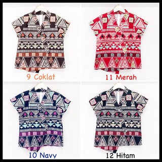 Inilah 20 model atasan batik wanita terbaru 2020/2021 modern cocok untuk kerja kantoran informasi. Kbp22 Baju Atasan Batik Wanita Jumbo Xxl Lengan Pendek ...