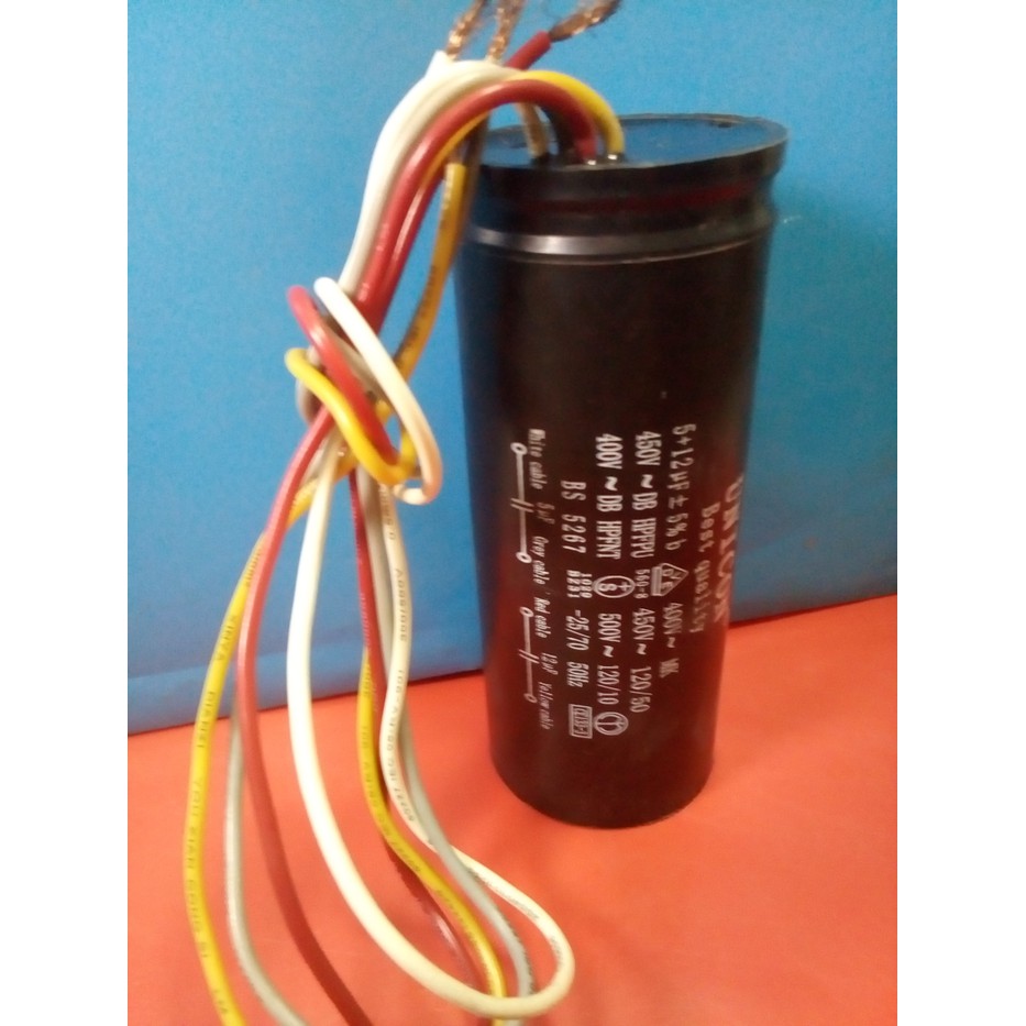 Capacitor Mesin Cuci 12uf 5uf 450v Terakhir