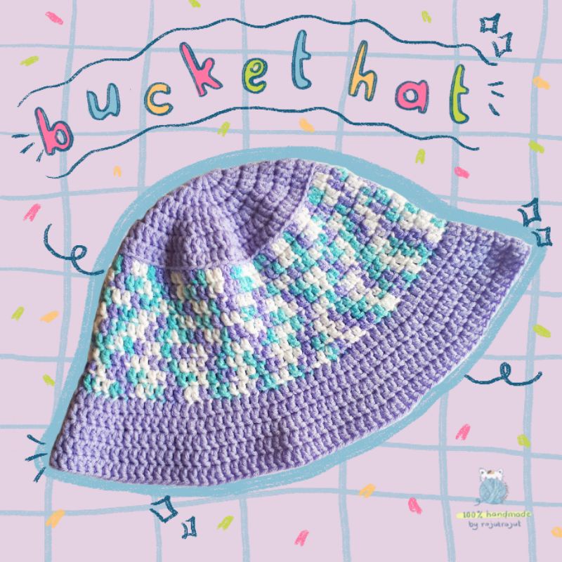 Meski terkesan simple tapi nggak kalah fashionable juga loh….berikut chenik kasih nih pola buat bikin topi mancingnya, biar semua bisa bikin sendiri di rumah. Bucket Hat Crochet Bucket Hat Rajut Topi Rajut Shopee Indonesia