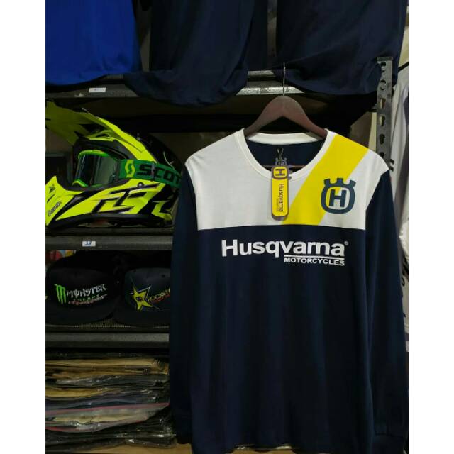 Desain raglan 3/4 unduh disini. Kaos Trail Lengan Panjang Husqvarna Racing Shopee Indonesia