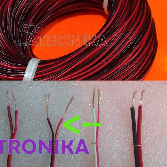 Kabel serabut • size : Kabel Serabut 2x18 50m Awg24 Kabel Listrik 24awg Merah Hitam Awg 24 Shopee Indonesia