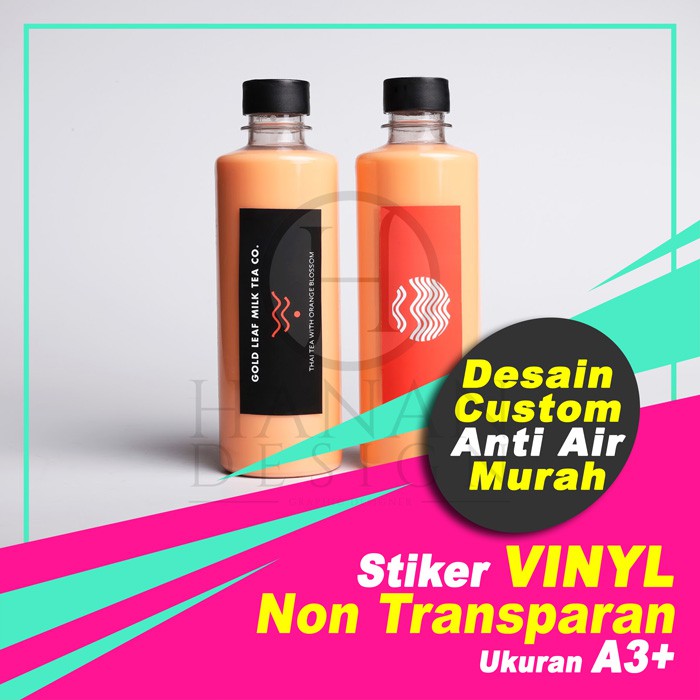 Rp1.700 harga botol plastik pet marjan anggur 350ml untuk kemasan minuman kopi jus: Cetak Stiker Botol Minuman Label Kemasan Makanan Lebel Produk Kostum Murah Tahan Air Shopee Indonesia
