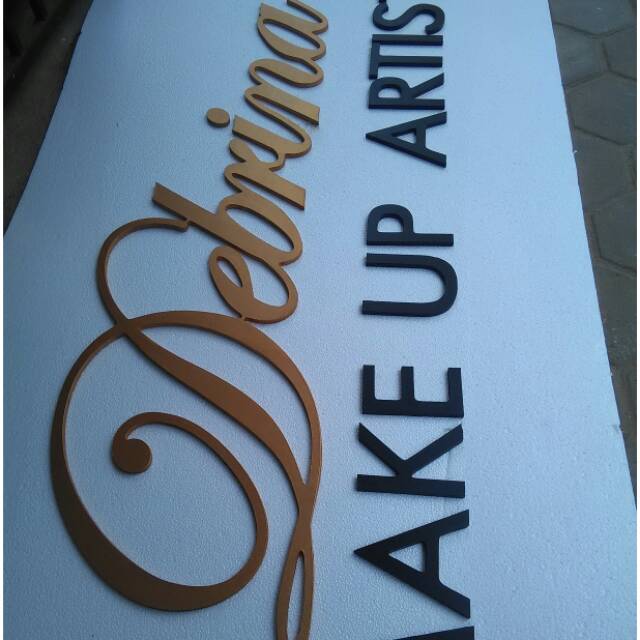 30 CM Tulisan Sambung Huruf Kayu Dekorasi Papan Nama Logo ...