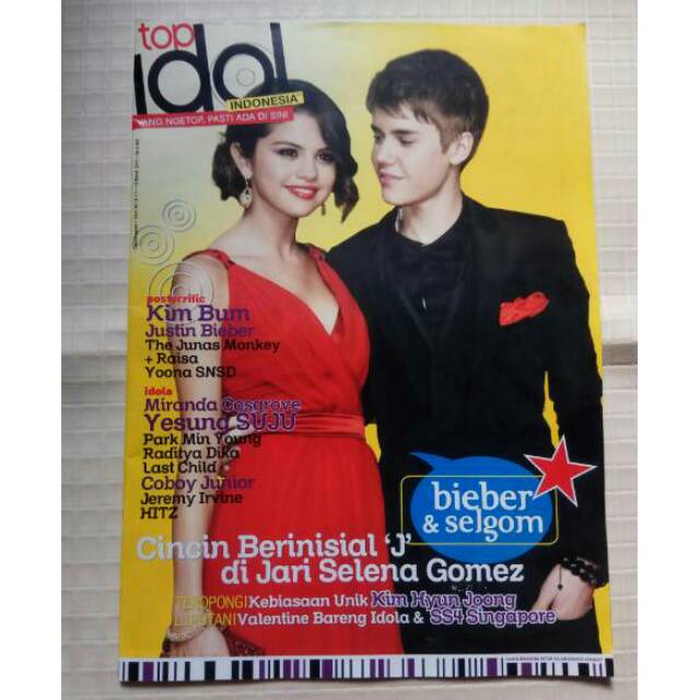 28/01/2020 · singers selena gomez and justin bieber credit: Jual Preloved Tabloid Top Idol Cover Justin Bieber Selena Gomez Indonesia Shopee Indonesia