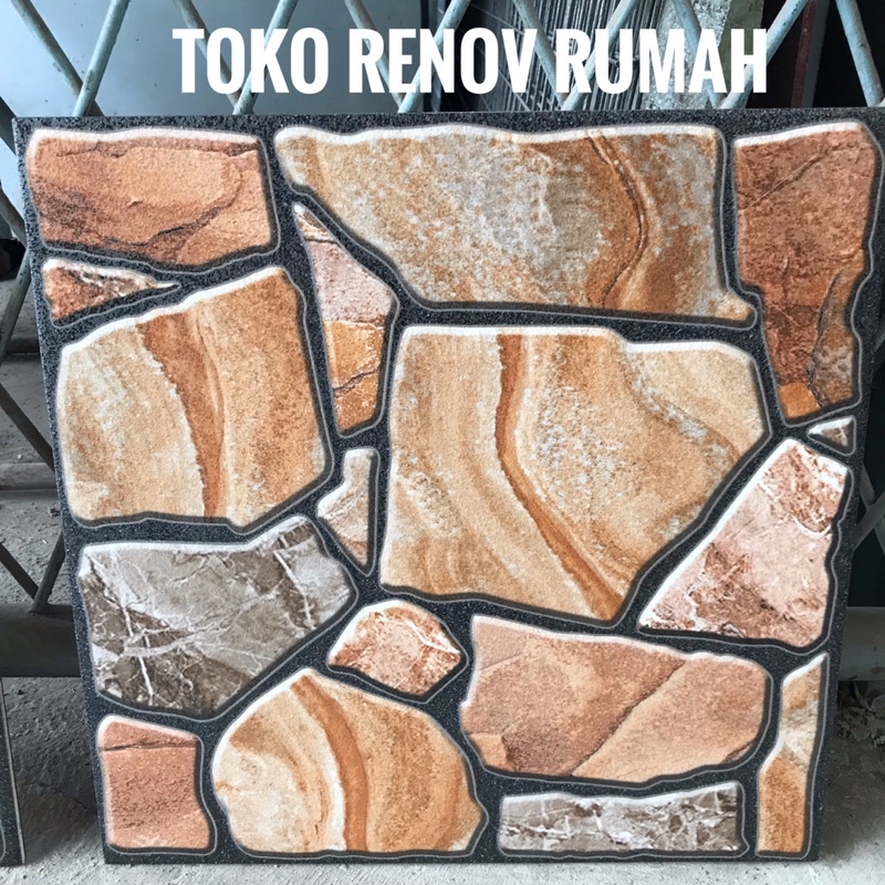 Harga keramik dinding 25x50 motif batu alam uno texas brown kw 1 kamar mandi. Jual Keramik 40x40 Kasar Motif Batu Keramik Garasi Keramik Lantai Kamar Mandi Keramik Teras Indonesia Shopee Indonesia