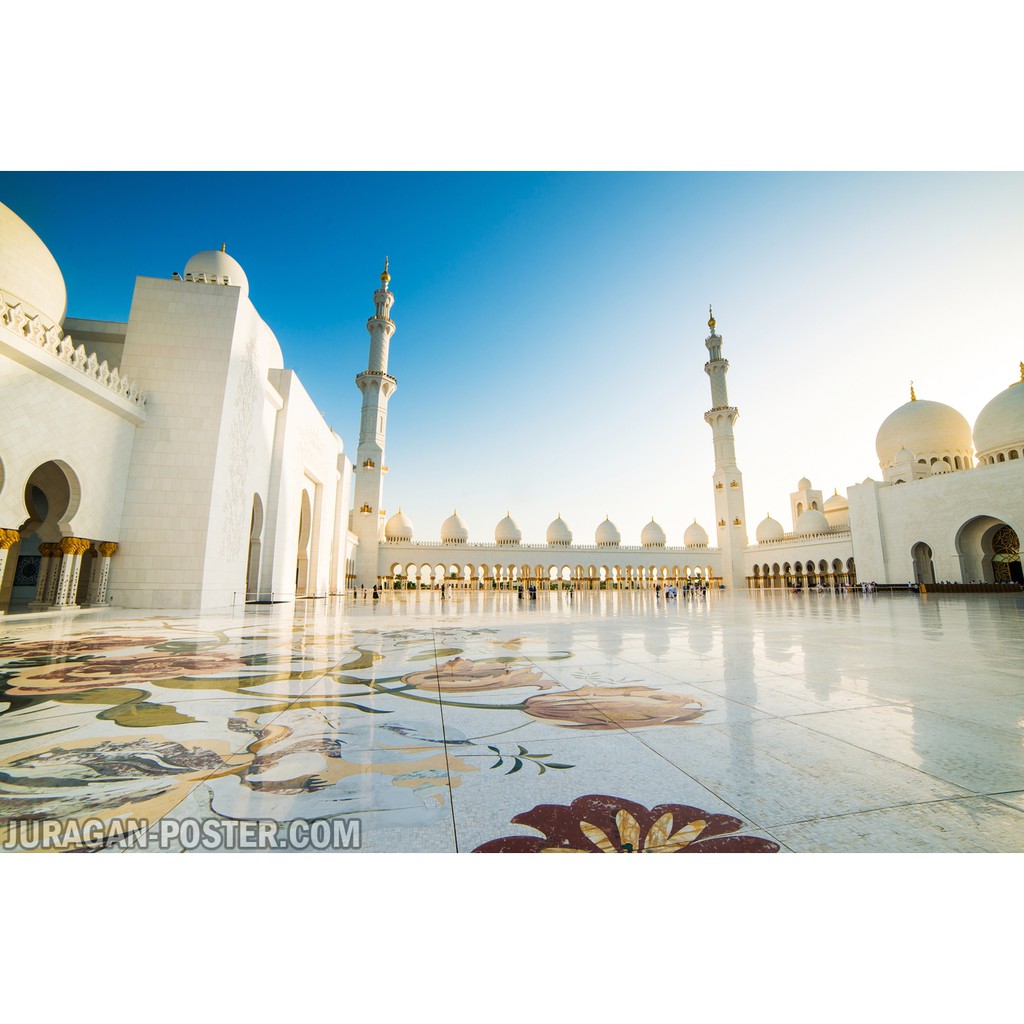 Hiasan Dekorasi Dinding Poster Masjid di Kota Arab 40 60x90cm | Shopee  Indonesia