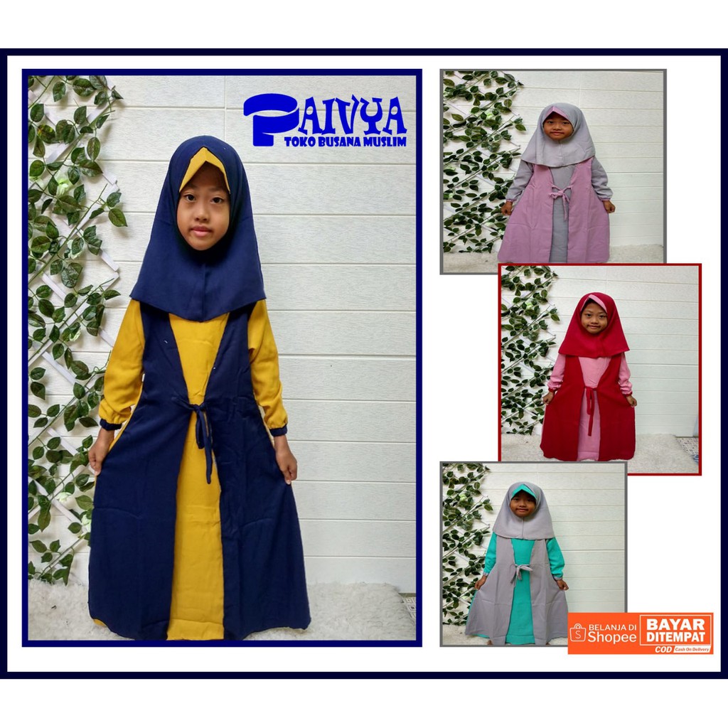 Gamis Anak Sabiyan Usia 5 7 5 Tahun Shopee Indonesia