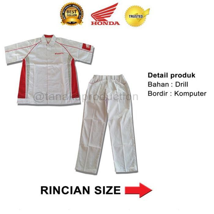 Jual Jual Seragam Honda Mekanik Baju Celana Seragam AHASS Baju Honda suku  cad Murah Indonesia|Shopee Indonesia