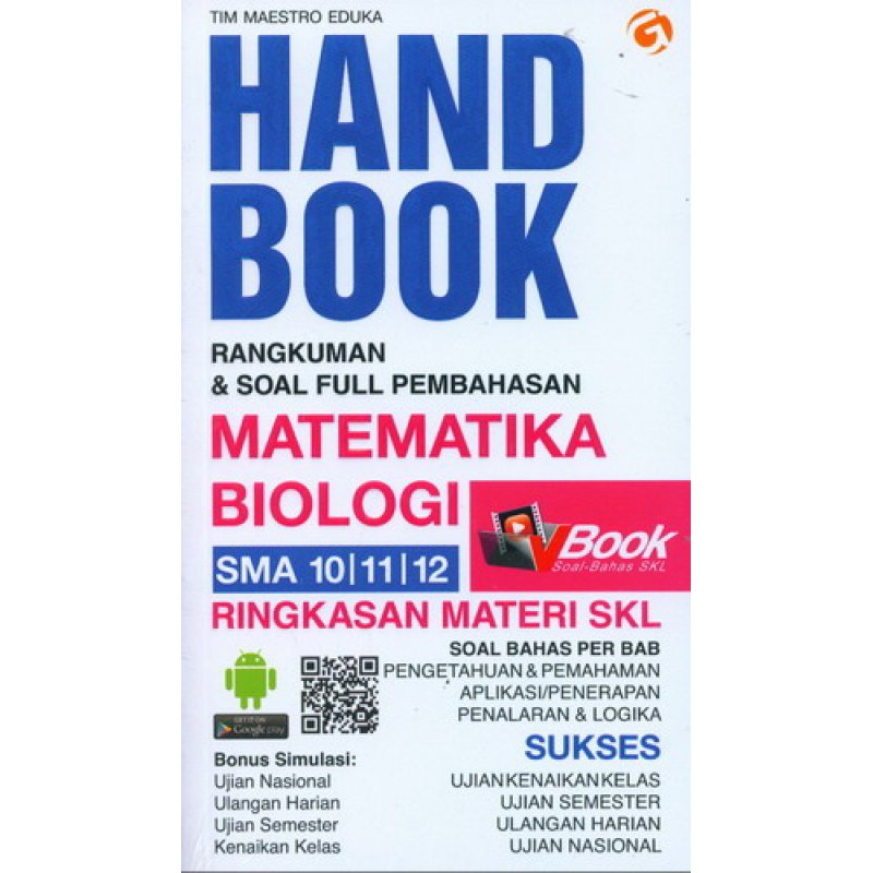 Matematika, mata pelajaran matematika kelas 10, evaluasi umum. Handbook Rangkuman Soal Full Pembahasan Matematika Biologi Sma Kelas 10 11 12 Shopee Indonesia