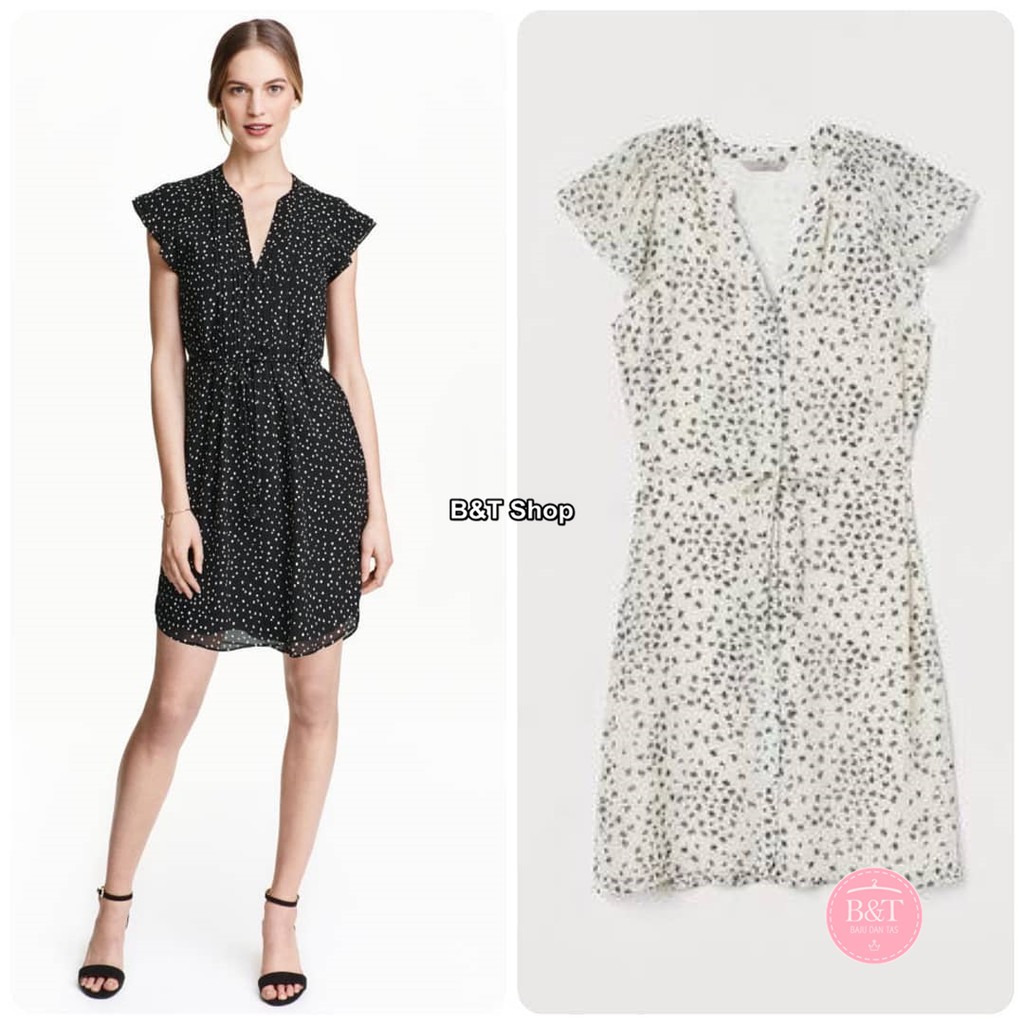 hm butterfly sleeve dress black shopee indonesia on butterfly sleeve dress h&m