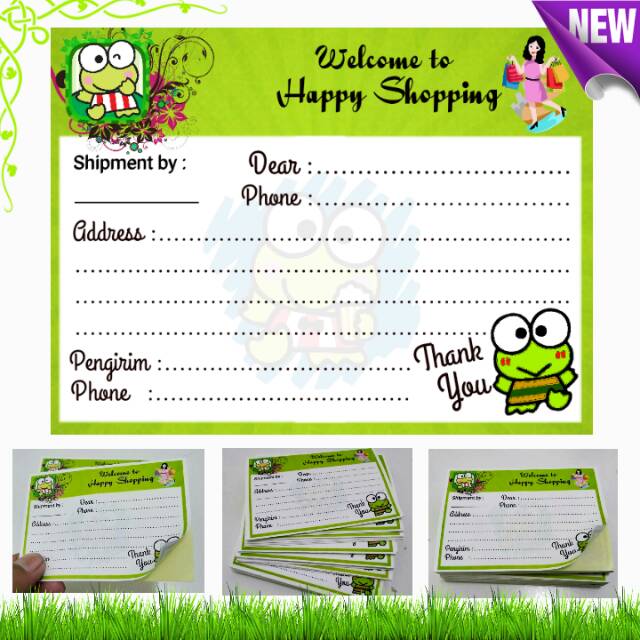 Viral rumah unik bertema kartun keroppi, semua perbabotan serba warna hijau. Terbaru Stiker Alamat Pengiriman Olshop Motif Keropi Hijau Termurah Satuan Shopee Indonesia