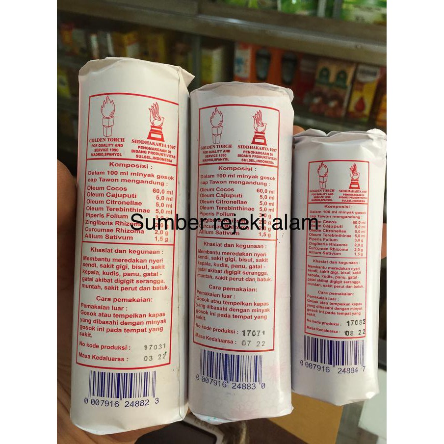 Obat Obatan Terlaris Minyak Gosok Cap Tawon Asli Makassar Ukuran